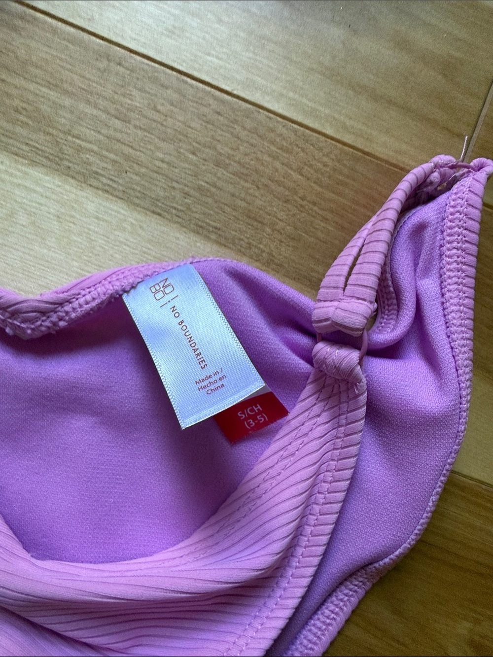 Purple Ribbed Two-Piece Bikini Set - Picture 4 of 4